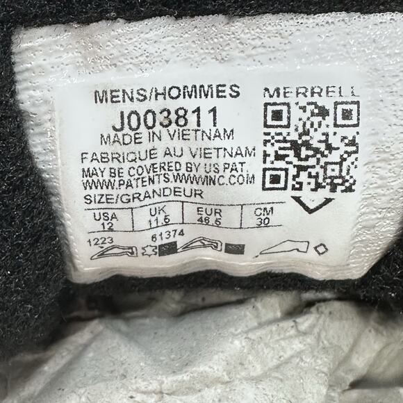 Merrell Moab 3 Adventure WP Black Leather Men’s Hiking Shoe Size 12 (J003811) main image 8